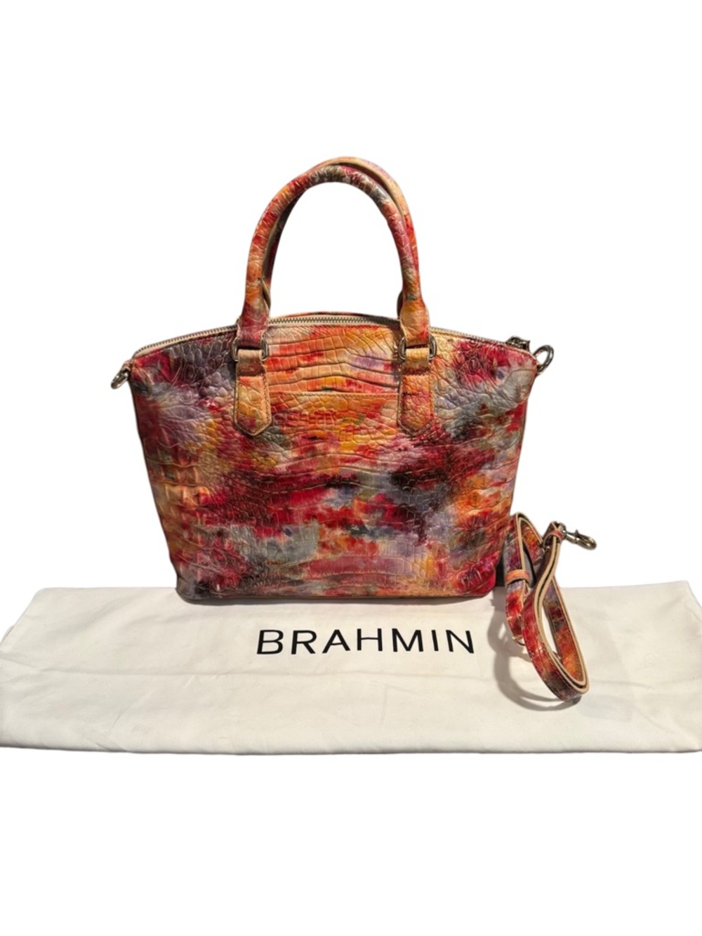 Brahmin Melbourne Duxbury Satchel in Candy - Picture 2 of 14